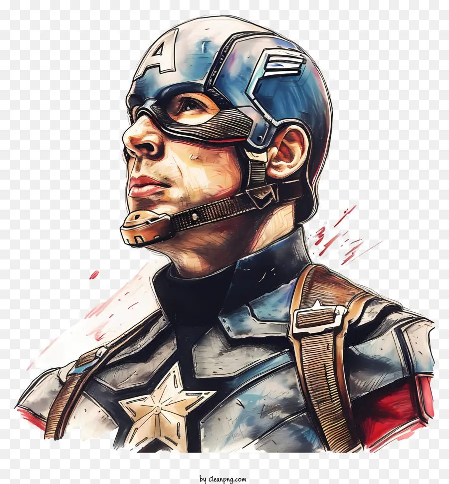Capitán América，Boceto Del Capitán América PNG