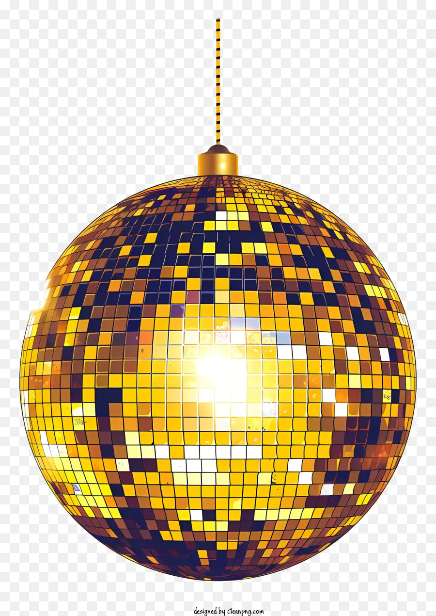 La Bola De Discoteca，Bola De Discoteca Dorada PNG