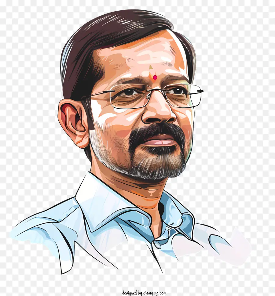 Arvind Kejriwal，Hombre Con Gafas PNG