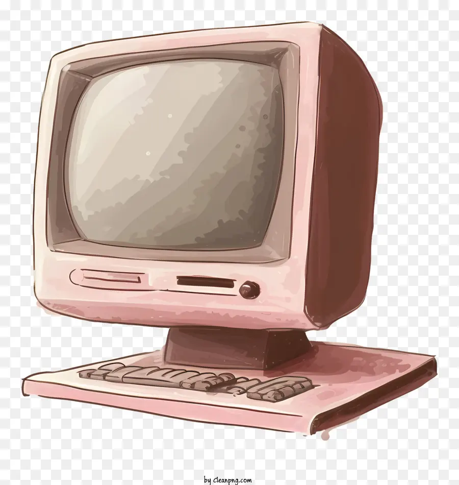 Monitor De La Computadora，Rosa Equipo PNG