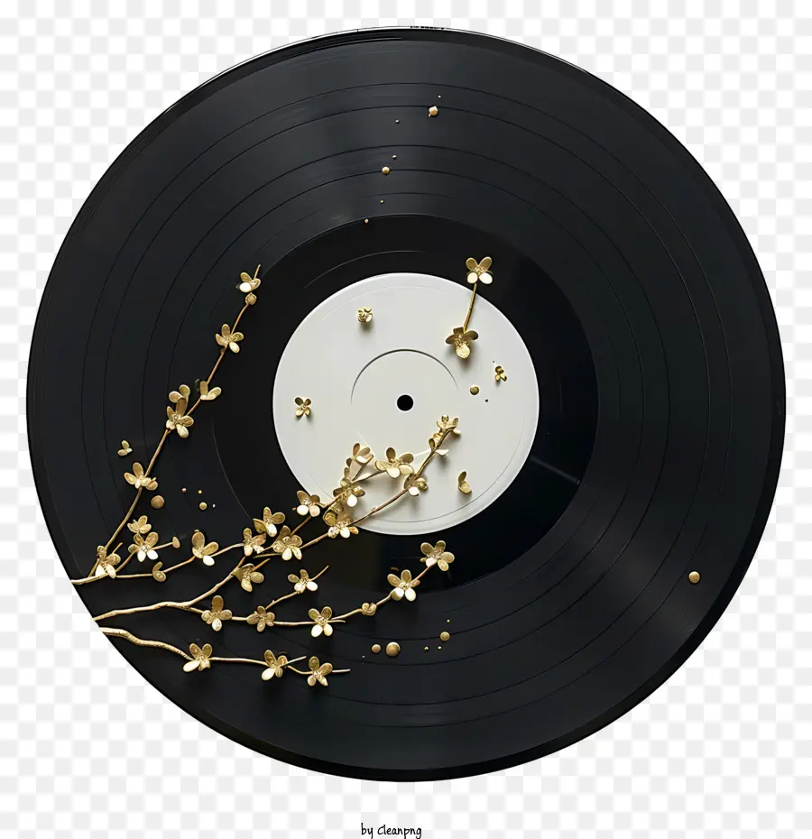 Disco De Vinilo，Las Estrellas De Oro PNG