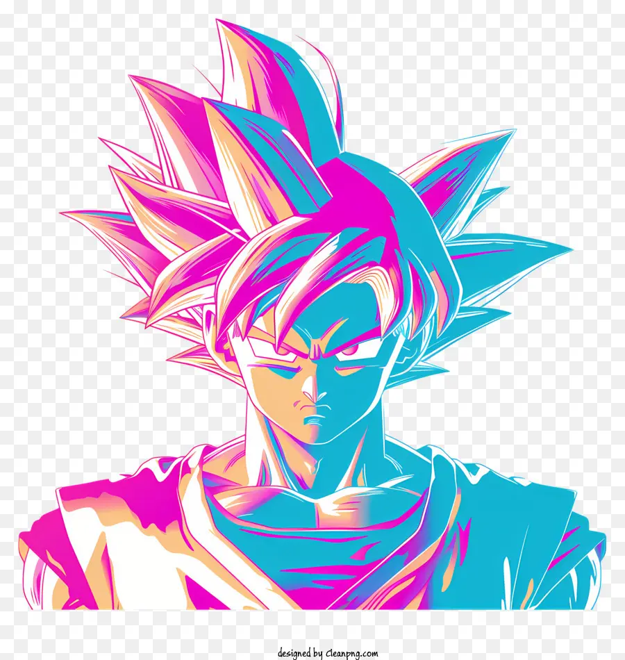 Goku，Mohawk Azul Eléctrico PNG