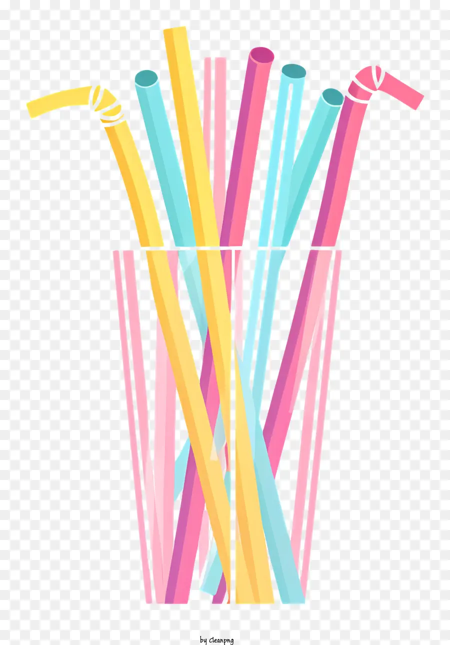 Pajitas De Beber，Vidrio PNG