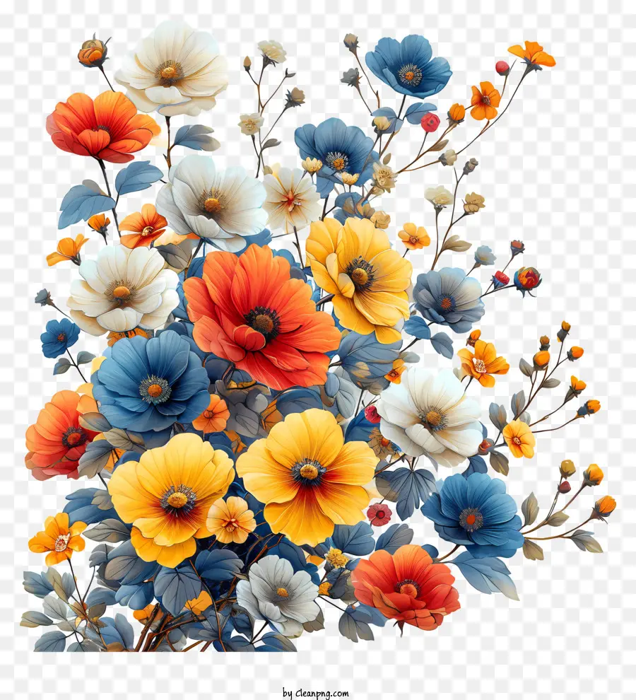 Las Flores De La Primavera，Ramo PNG