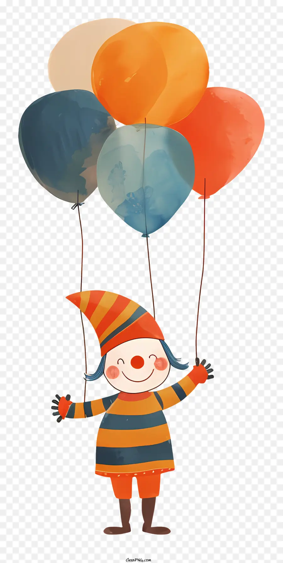 Payaso Con Globos，Globos PNG