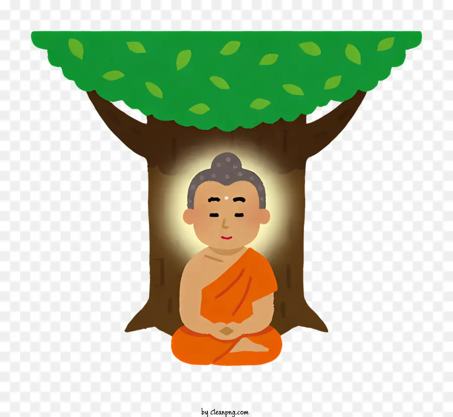 Icono，Monje Meditando PNG