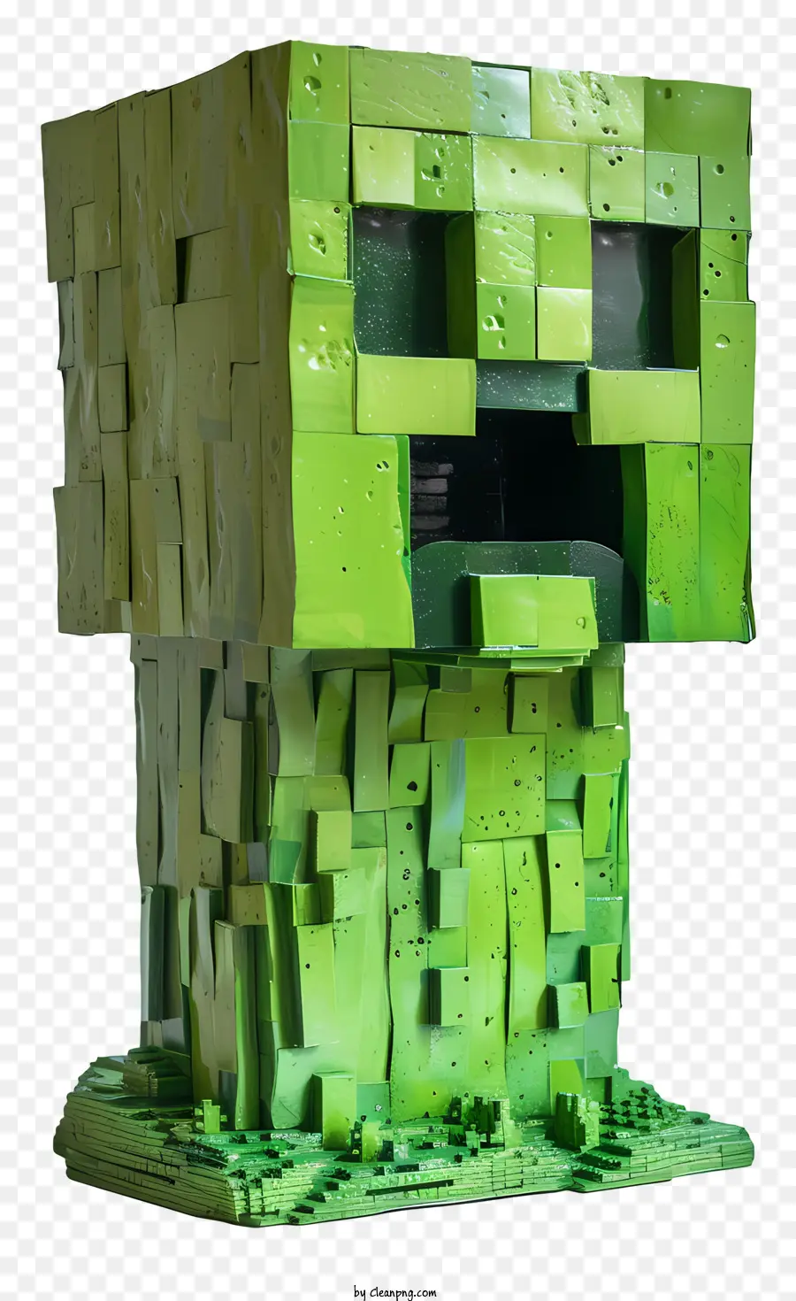 Minecraft Creeper，Monstruo Verde PNG