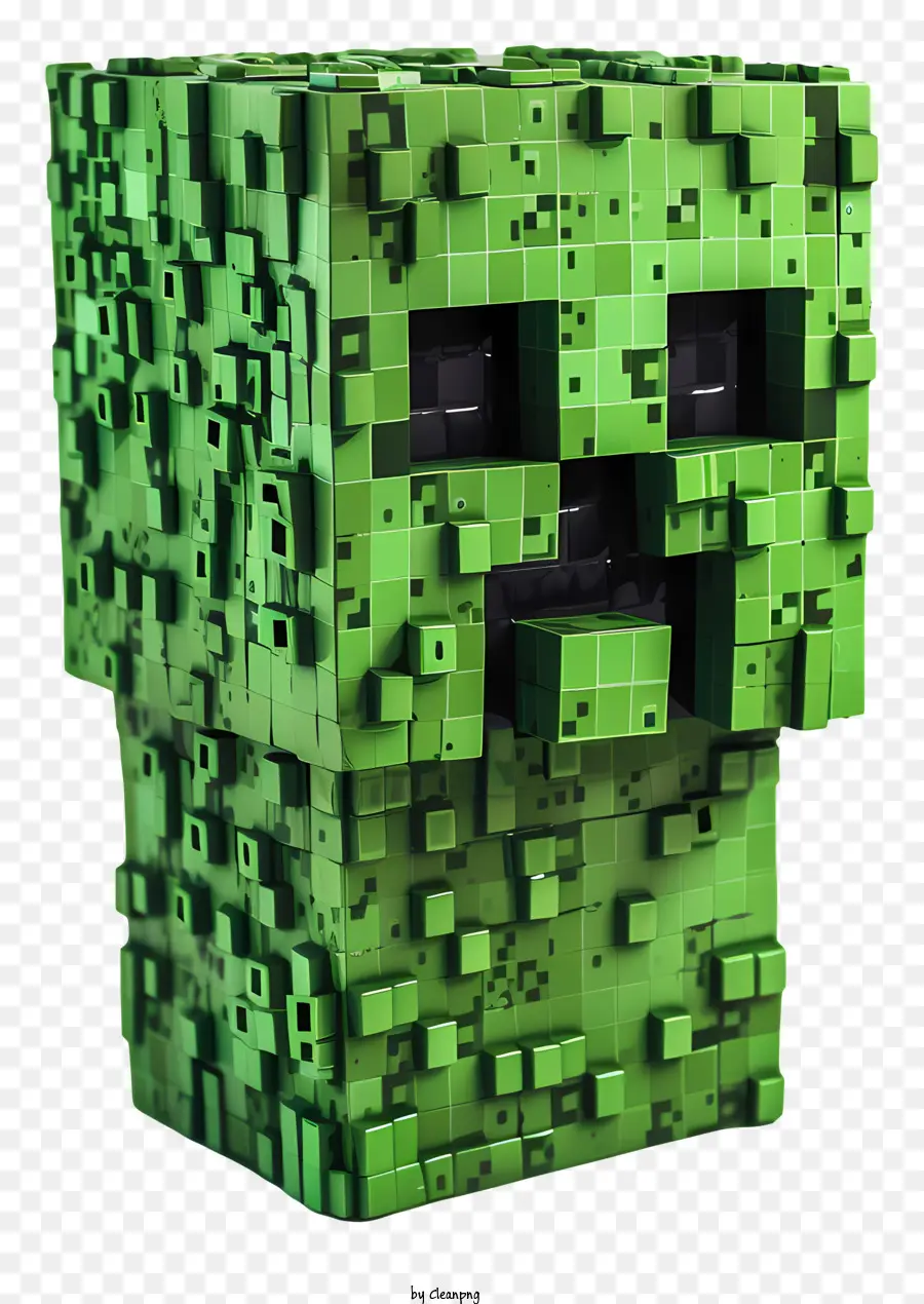 Minecraft Creeper，Criatura Verde PNG