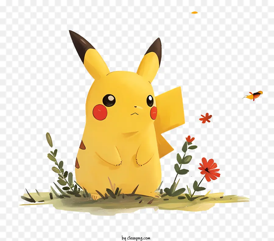 Pikachu，Ilustración Acuarela PNG