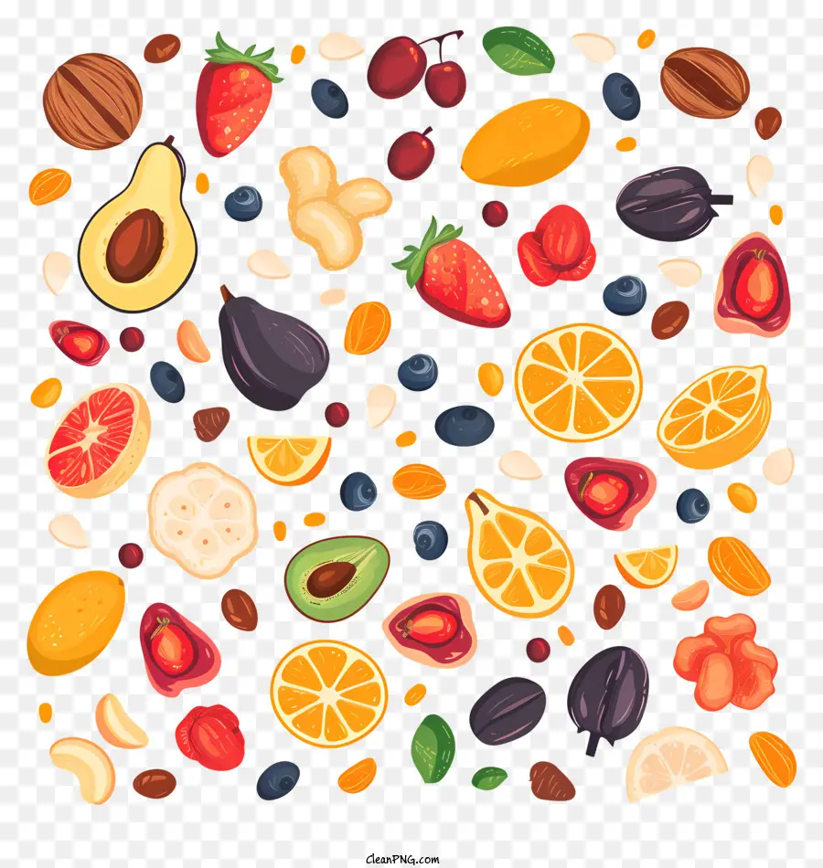 Frutos Secos，Frutas Y Nueces PNG