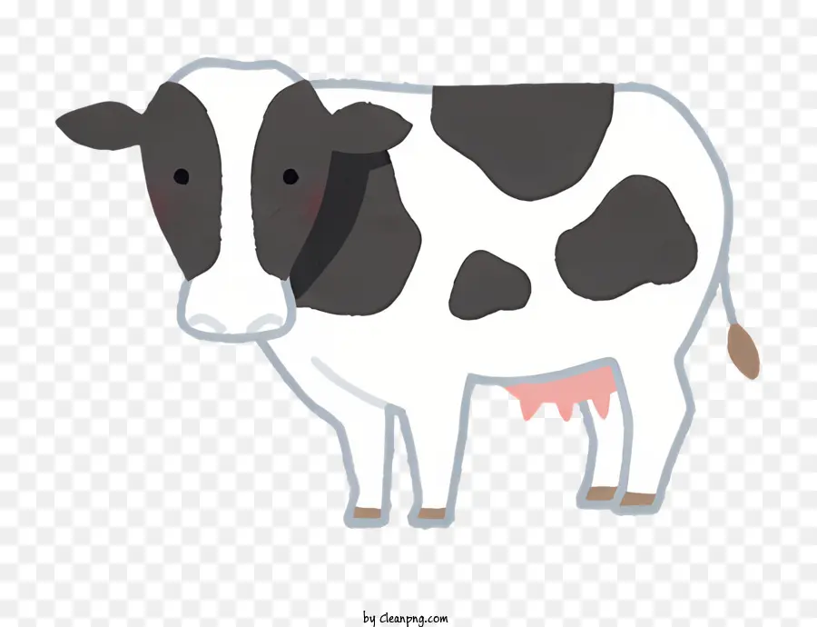 Vaca Ilustración，Patas Traseras PNG