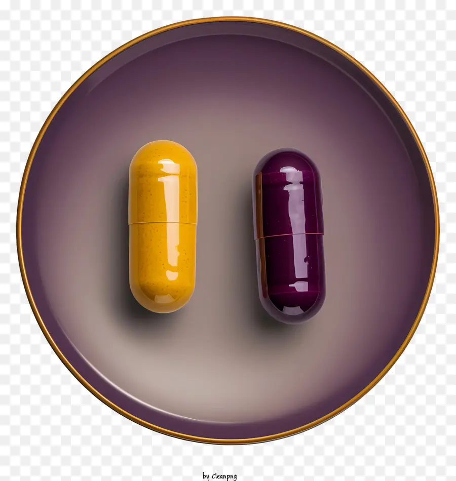 La Medicina De La Tableta，Plato Morado PNG