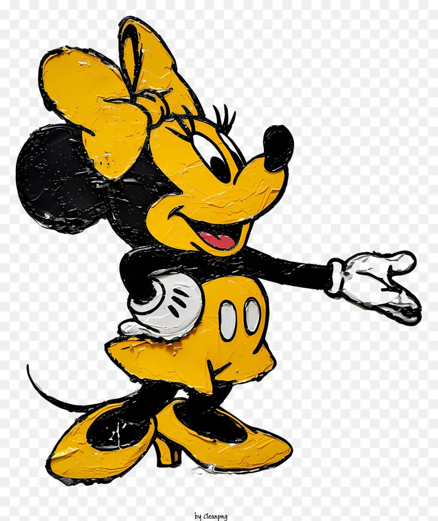 Minnie Mouse，Pintura De Minnie Mouse PNG
