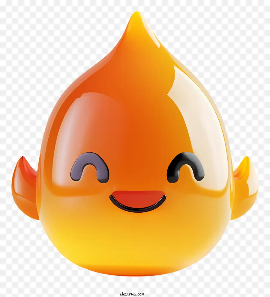 Emoticones，Feliz Gota De Naranja PNG