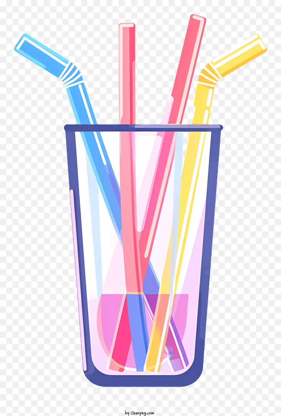 Pajitas De Beber，Vidrio PNG