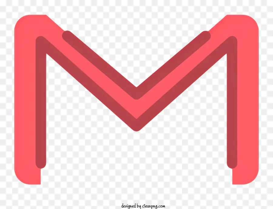 Logotipo De Gmail Google，Forma Rayada Roja Y Rosa PNG