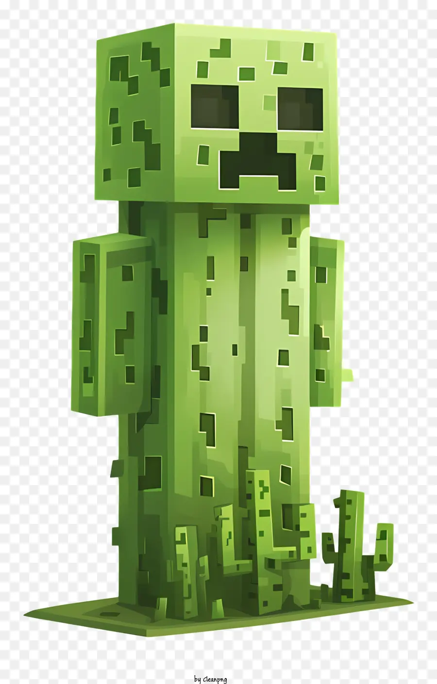 Minecraft Creeper，Carácter De Piel Verde PNG