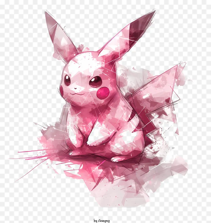 Pikachu，Pintura Digital PNG