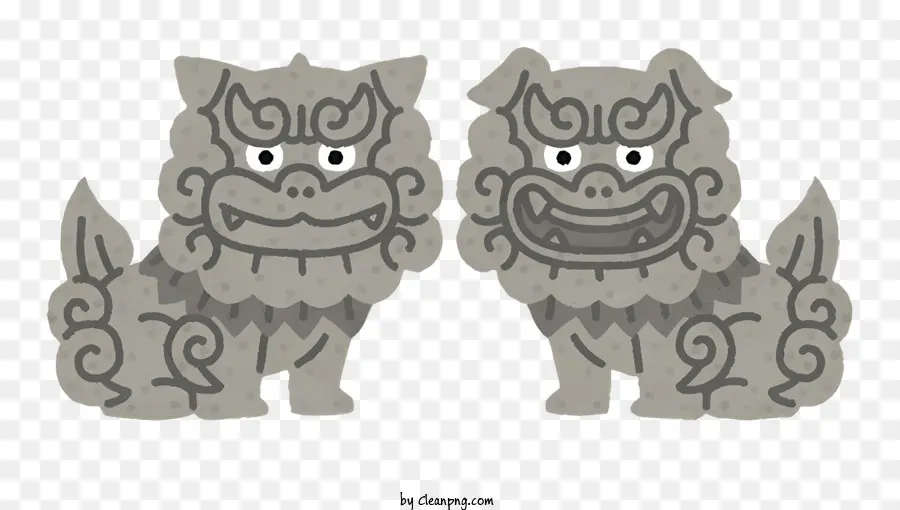 Perros Grises，Dos Perros PNG