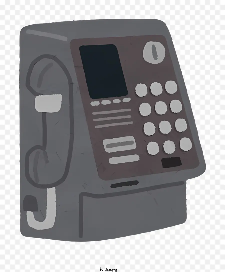 Icono，Teléfono Público Gris PNG