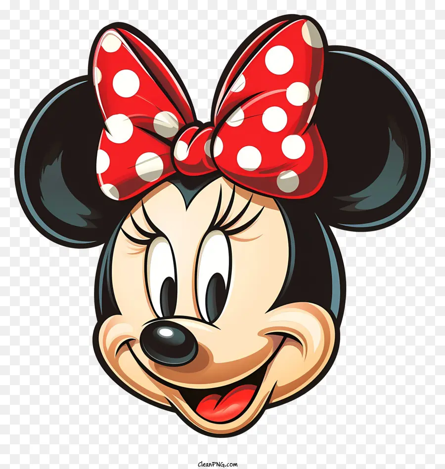 Minnie Mouse，Rojo De Lunares Del Arco PNG