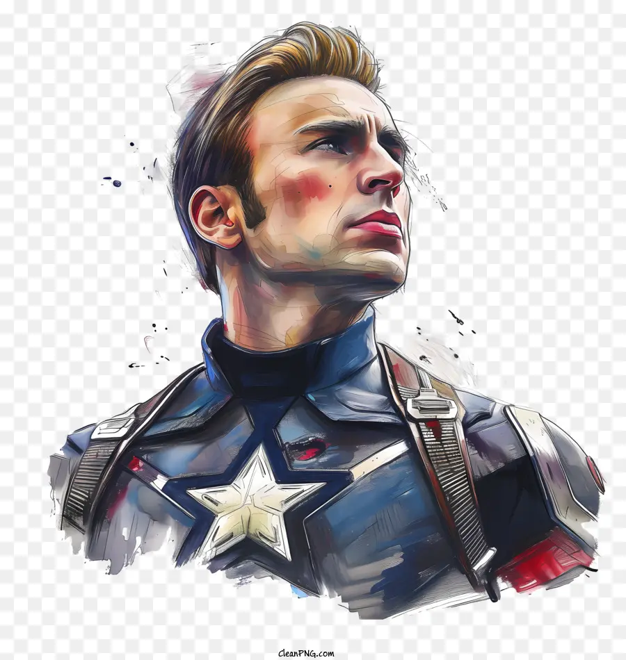 Capitán América，El Héroe De Acción PNG