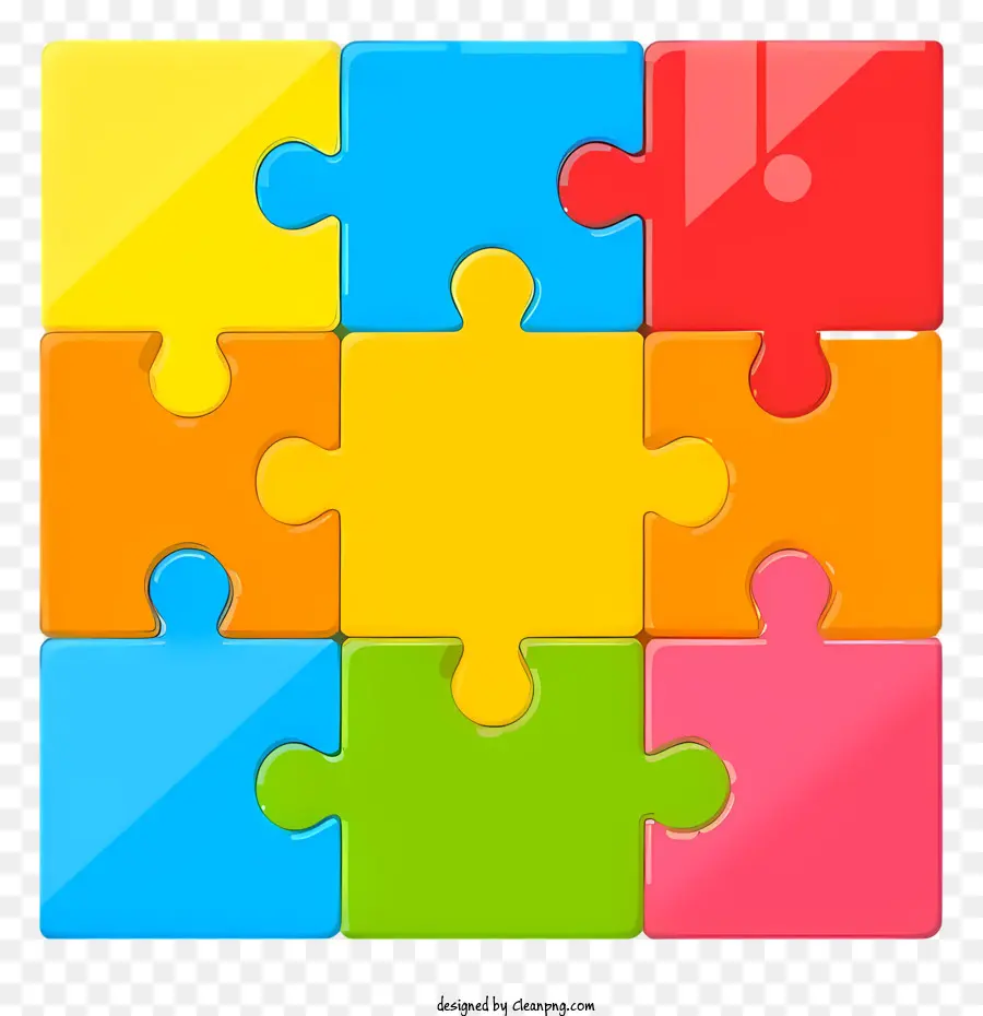 Icono De Rompecabezas，Puzzle De Colores PNG