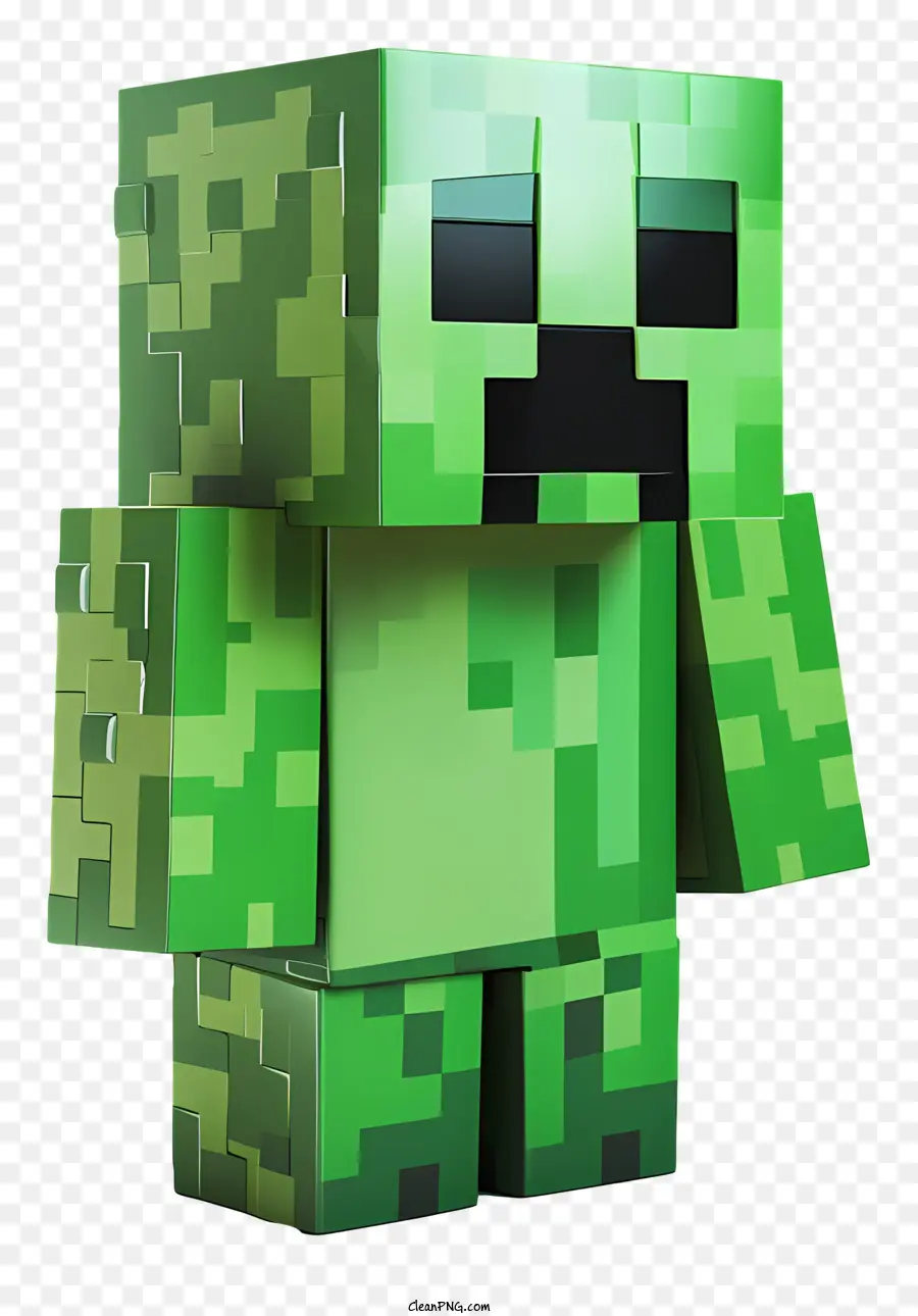 Minecraft Creeper，Personaje De Artesanía Espeluznante PNG