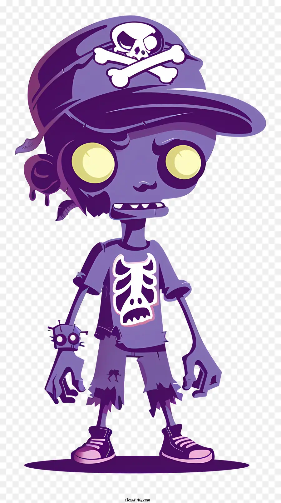 Zombie，Dibujos Animados Esqueleto PNG