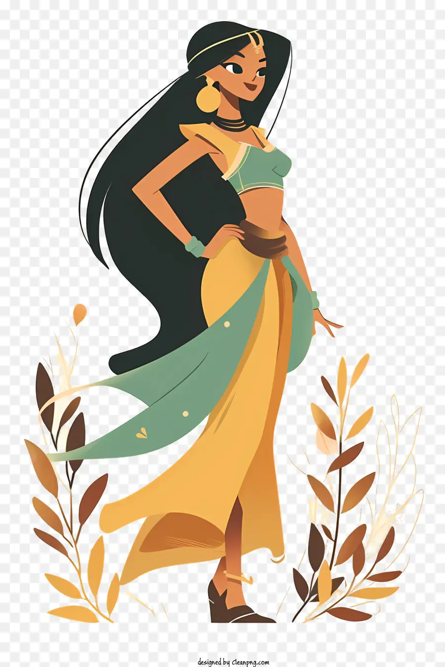 La Princesa De Disney，Mujer Asiática PNG