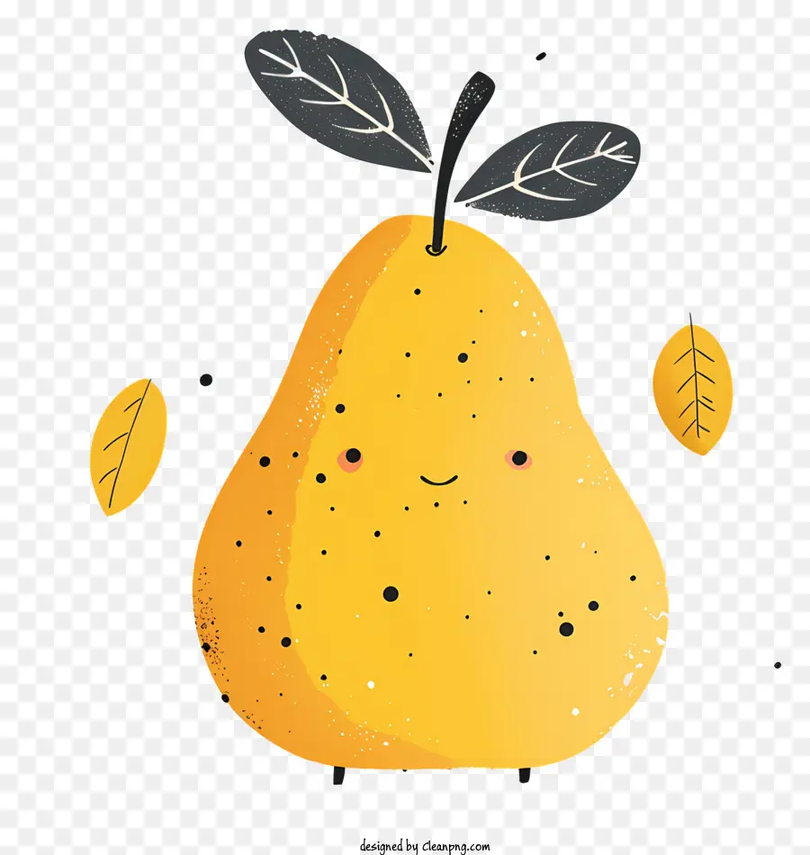 Dibujos Animados De Pera，Fruta Amarilla PNG