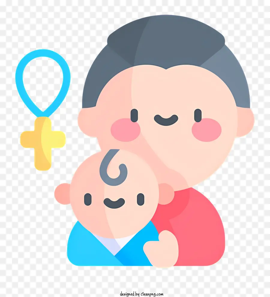 Icono De Bautismo，Padre Y Bebé PNG