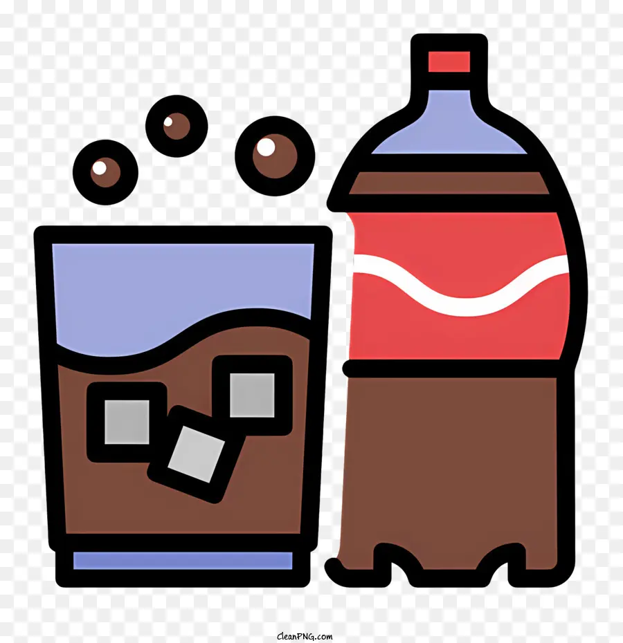 Icono De Coca Cola，Botella De Vidrio PNG