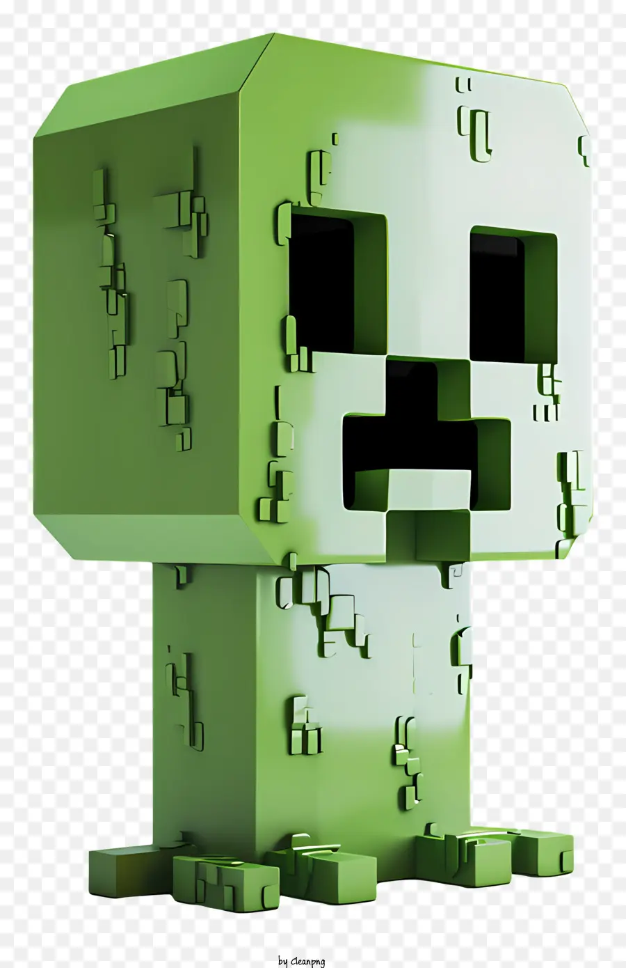 Minecraft Creeper，Criatura Verde PNG