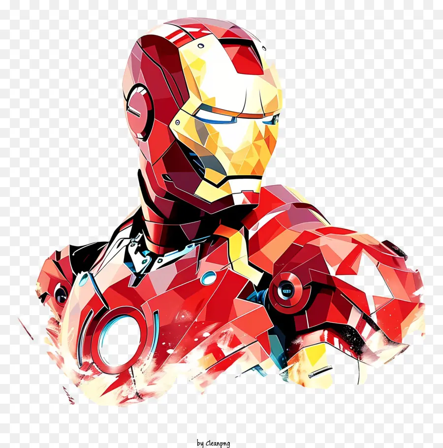Iron Man，Ilustración De Iron Man PNG
