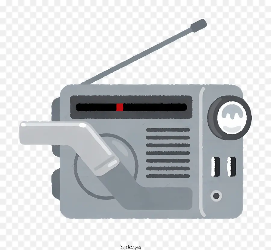 Radio，Radio Gris PNG