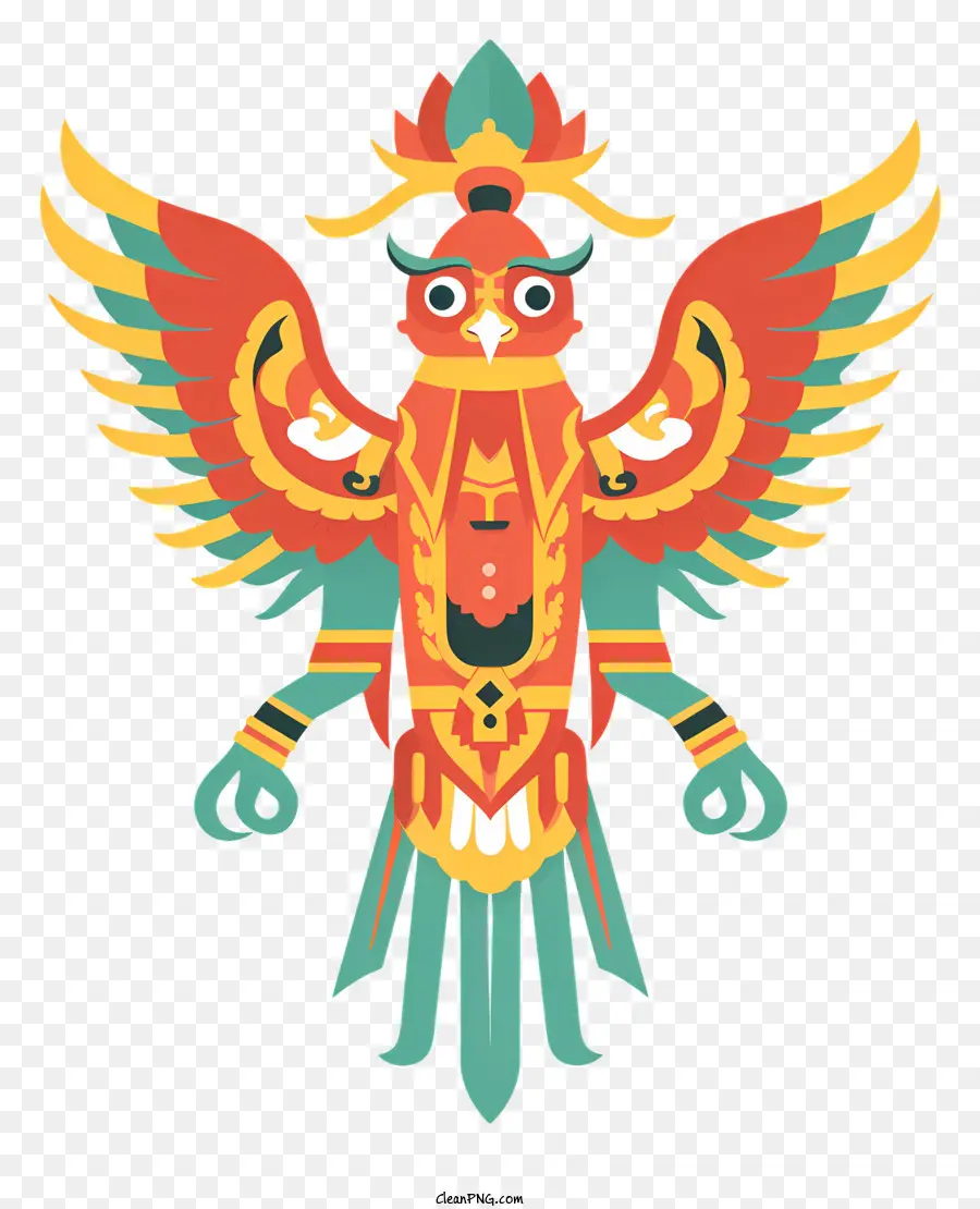 Garuda Abstracto，Pájaro Emplumado PNG