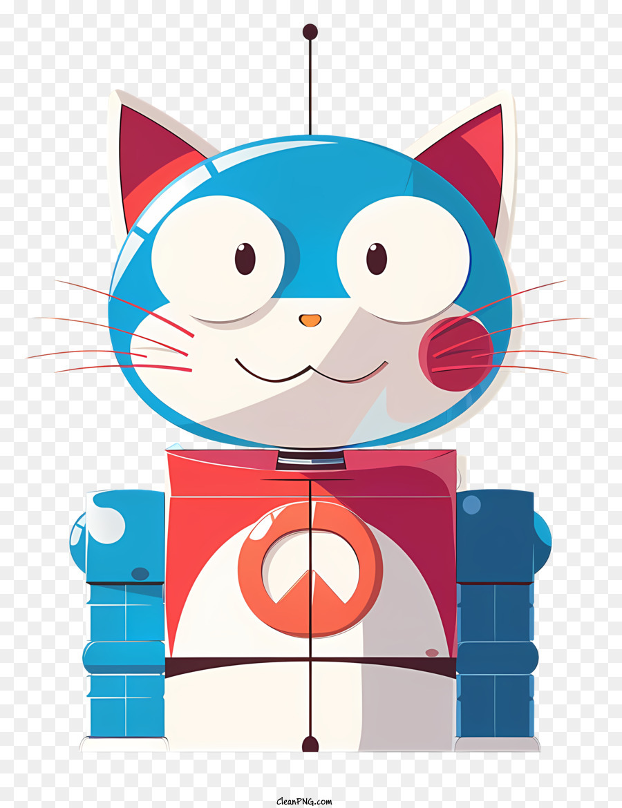 Descarga gratuita de Robot De Gato, Gato Robótico, Rojo Imágen de Png