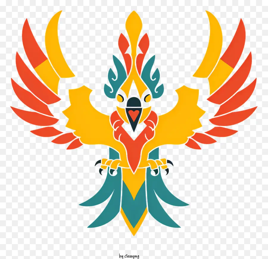 Garuda Abstracto，Pájaro En Forma De águila PNG