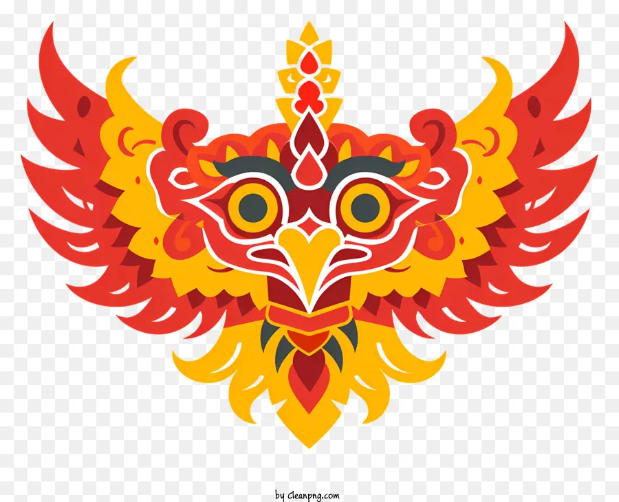 Garuda Abstracto，águila PNG