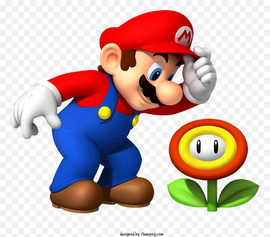 Súper Mario，Mario Con Flor De Fuego PNG