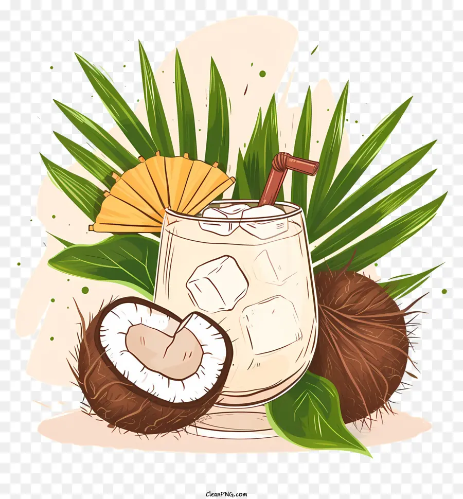 Bebida De Coco，Crema De Coco PNG