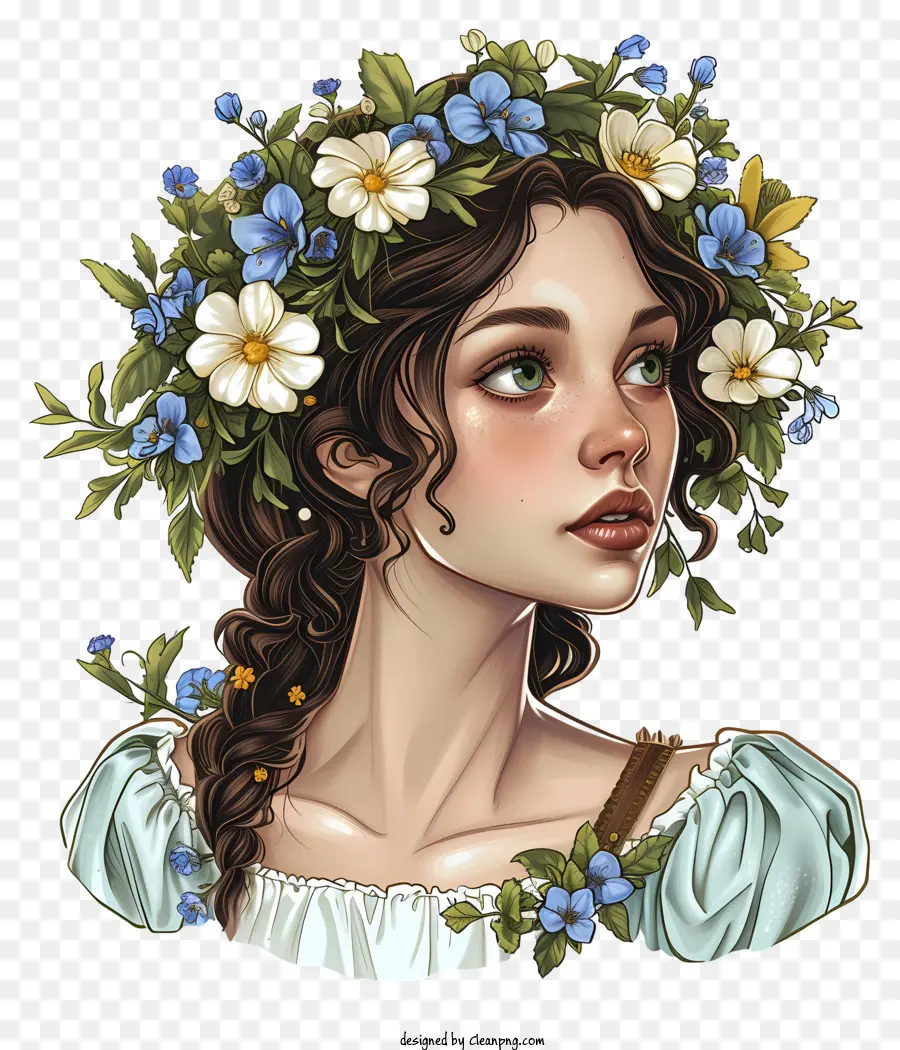 La Princesa De Disney，Floral De La Corona PNG