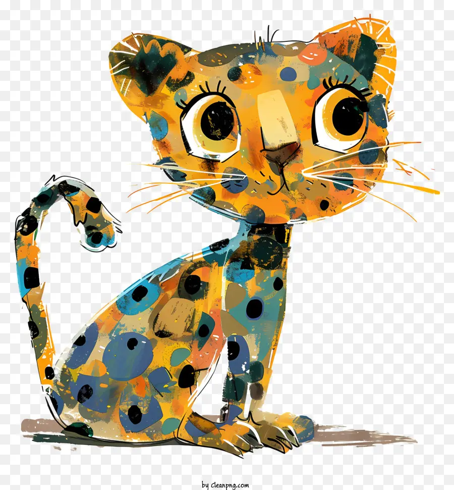 Leopardo Abstracto，Chimpancé PNG