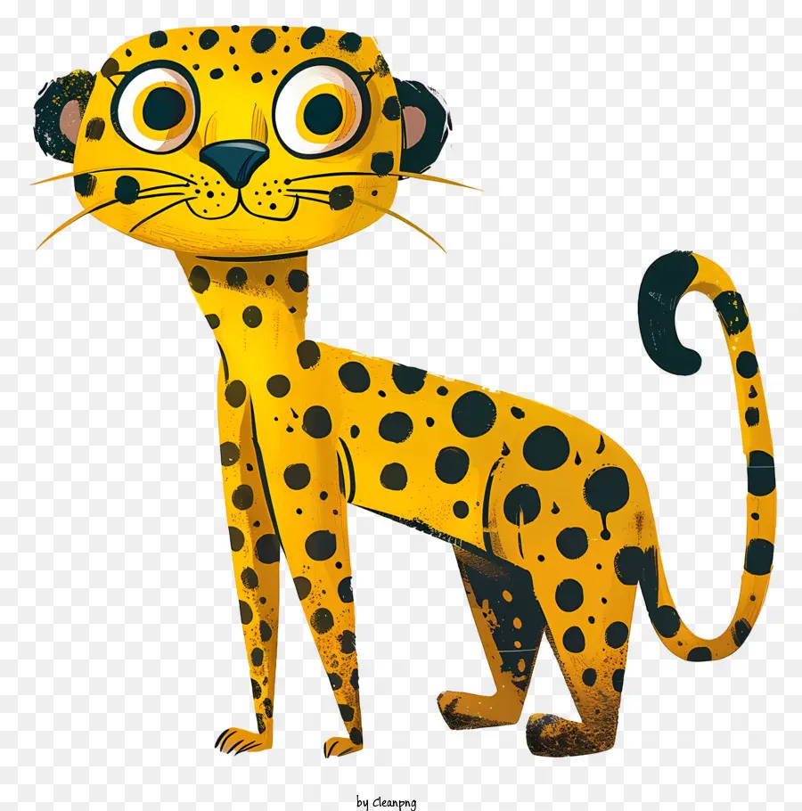 Leopardo Abstracto，Dibujos Animados De Leopardo PNG