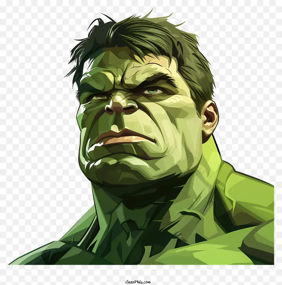 Hulk，Retrato En Blanco Y Negro PNG