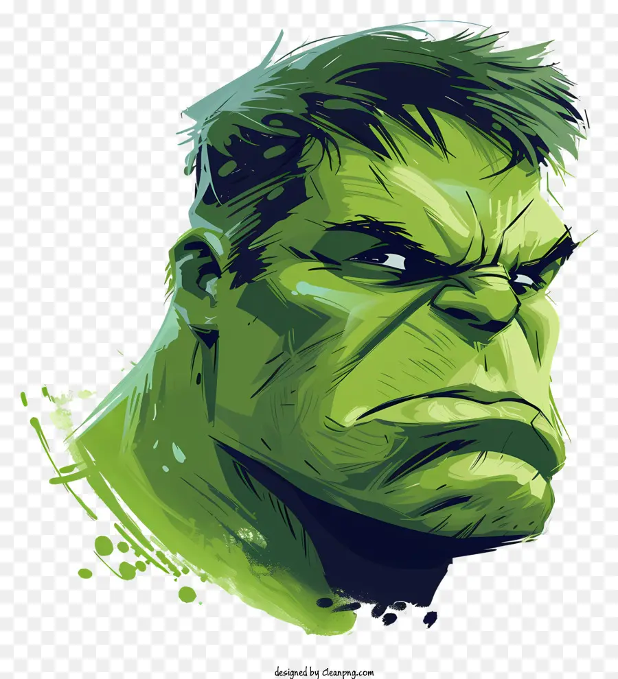 Hulk，Expresión De Enojo PNG