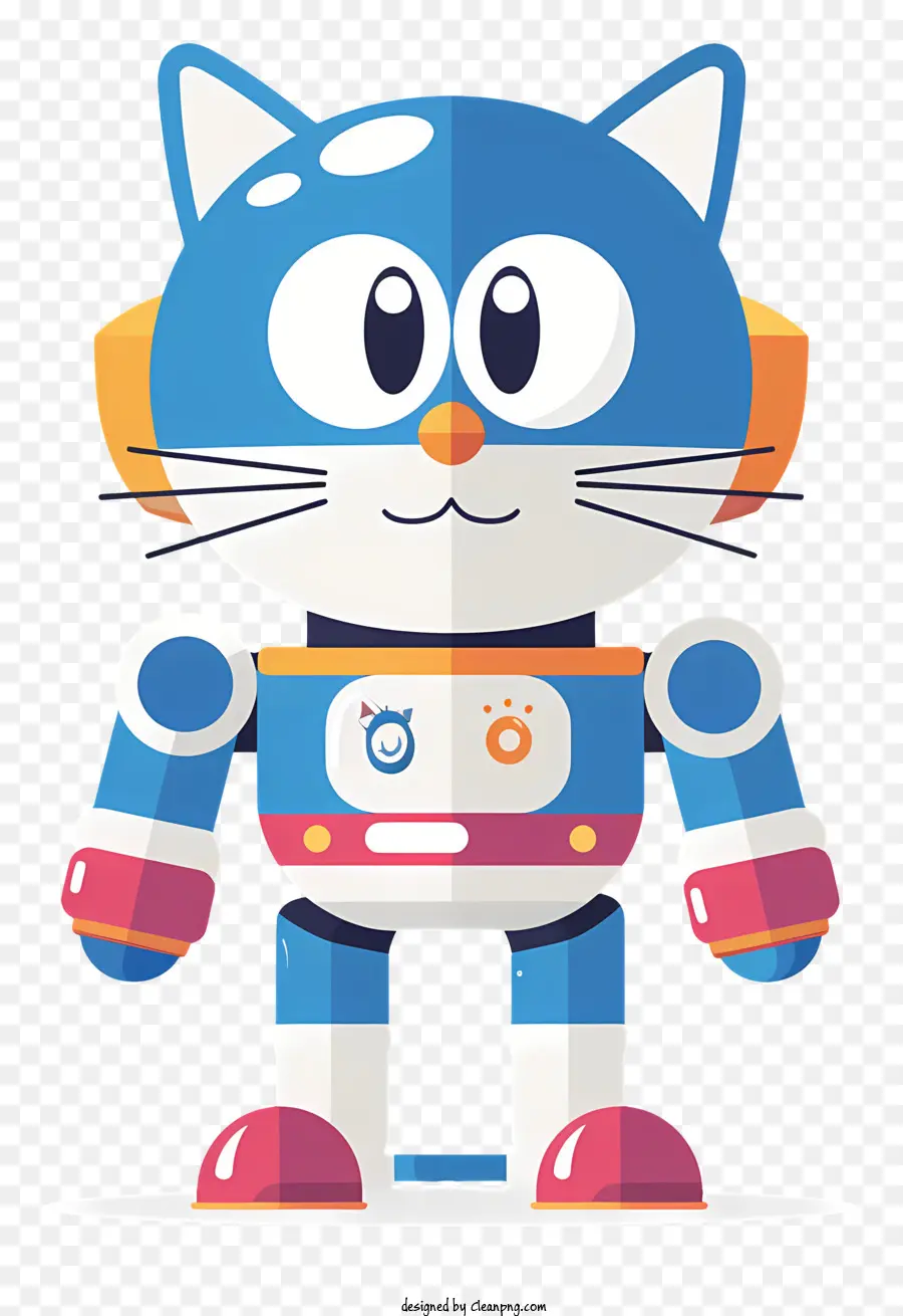 Robot De Gato，Azul Robot PNG