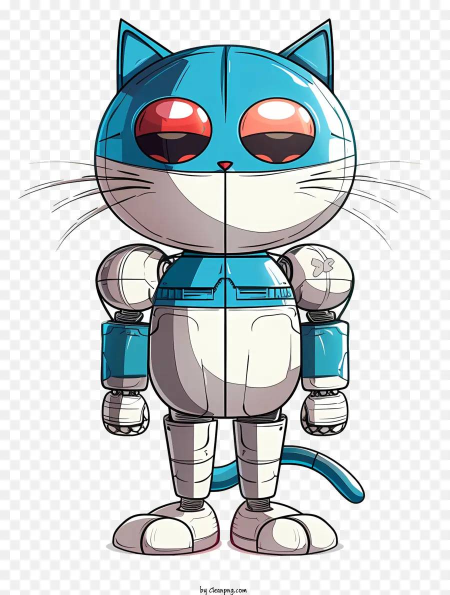 Robot De Gato，Gato De Dibujos Animados PNG