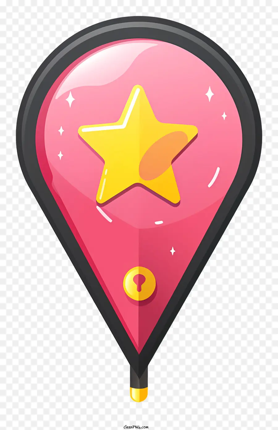 Ubicación Del Símbolo，Pink Star PNG